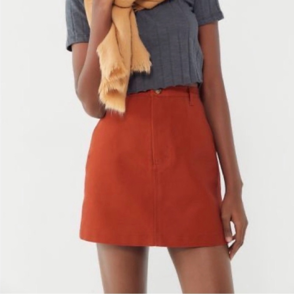 Urban Outfitters Rust Orange Mini Skirt